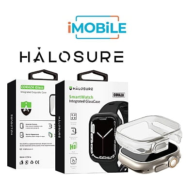 Halosure Coraza Clear Transparent Protective Case for Apple Watch, Ultra 1 / 2, 49 mm Halosure Coraza Clear Transparent Protective Case for Apple Watch, Ultra 1 / 2, 49 mm