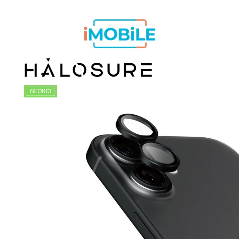 Halosure Geordi Rear Camera Lens Armour Protector (Anti-Reflection), iPhone 16 / 16 Plus Halosure Geordi Rear Camera Lens Armour Protector (Anti-Reflection), iPhone 16 / 16 Plus