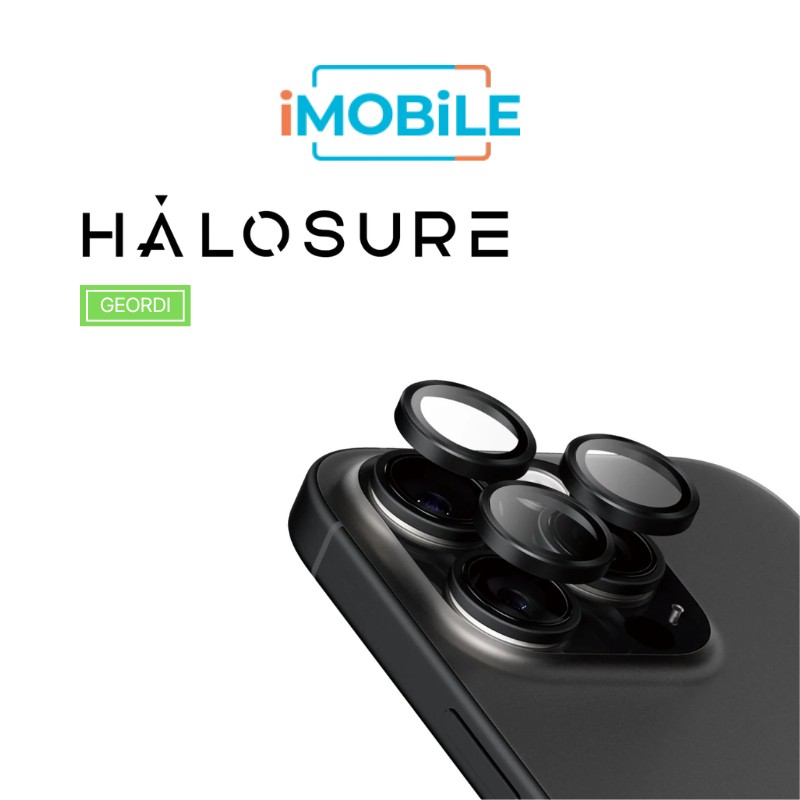 Halosure Geordi Rear Camera Lens Armour Protector (Anti-Reflection), iPhone 16 Pro / 16 Pro Max Halosure Geordi Rear Camera Lens Armour Protector (Anti-Reflection), iPhone 16 Pro / 16 Pro Max