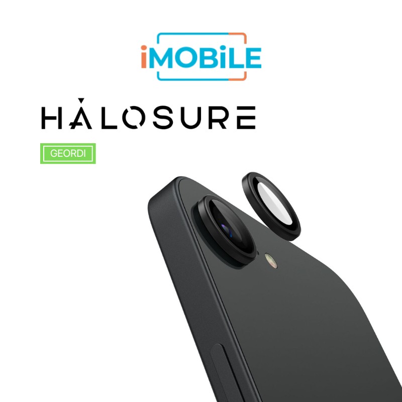 Halosure Geordi Rear Camera Lens Armour Protector (Anti-Reflection), iPhone 16e Halosure Geordi Rear Camera Lens Armour Protector (Anti-Reflection), iPhone 16e
